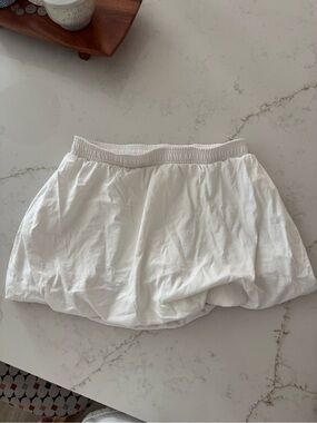 Aritzia Golden Label White Bubble Skirt